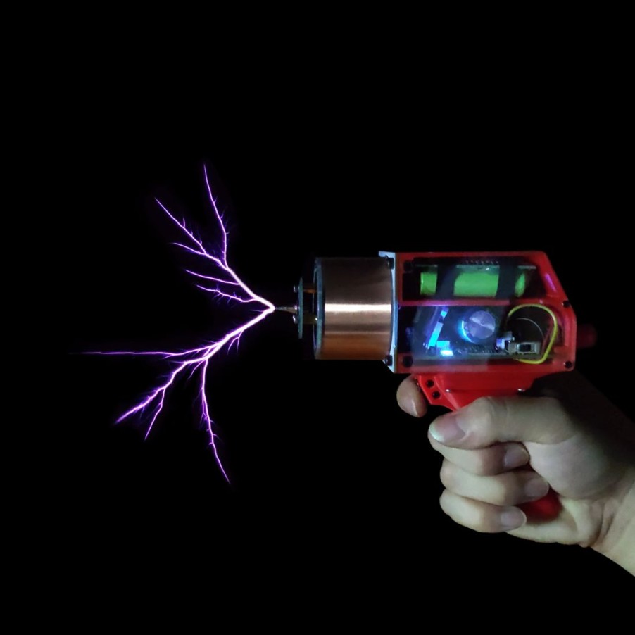 Stem Model * | Enginediy Handheld Tesla Coil With 10Cm Long Arc Artificial Lightning Generator Educational Science Experiment Us Plug