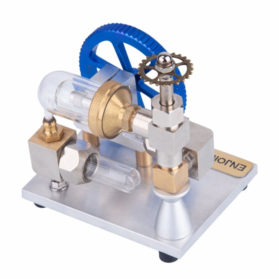 Model Engine * | Enginediy Enjomor Mini Stirling Engine Model External Combustion Engine Stirling Cycle Engine With Vertical Flywheel