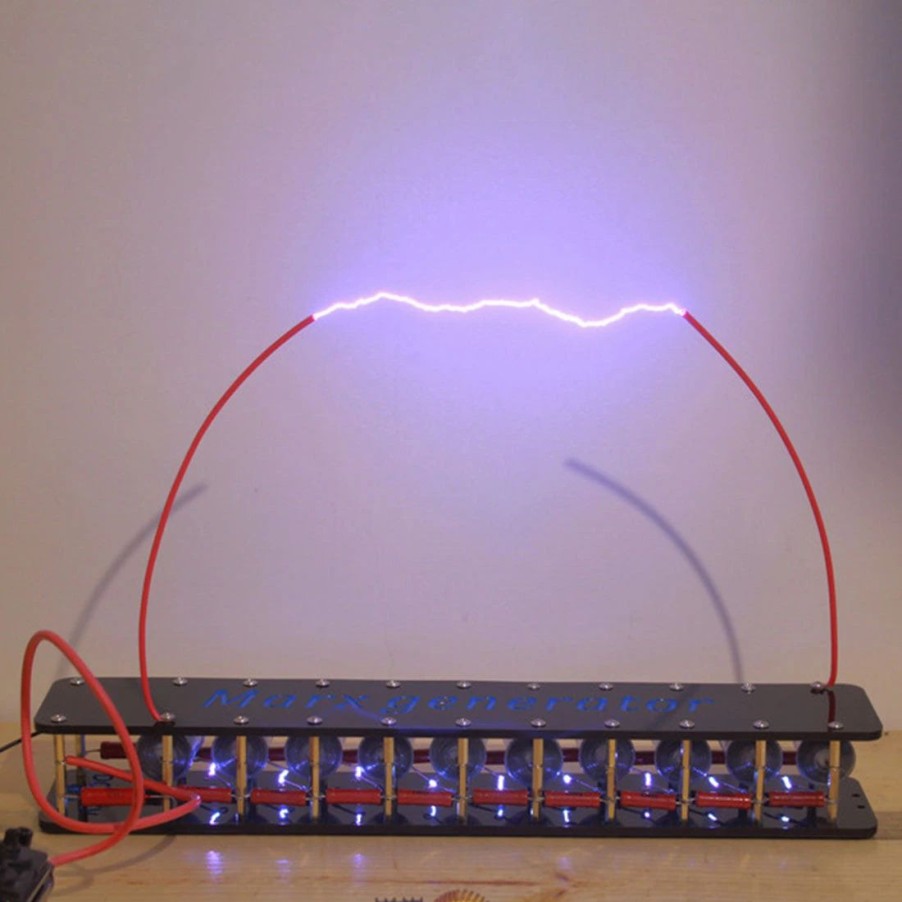 Stem Model * | Enginediy Marx Generator 10 Stage High Voltage Lightning Experiment Electric Arc Educational Assembled Model