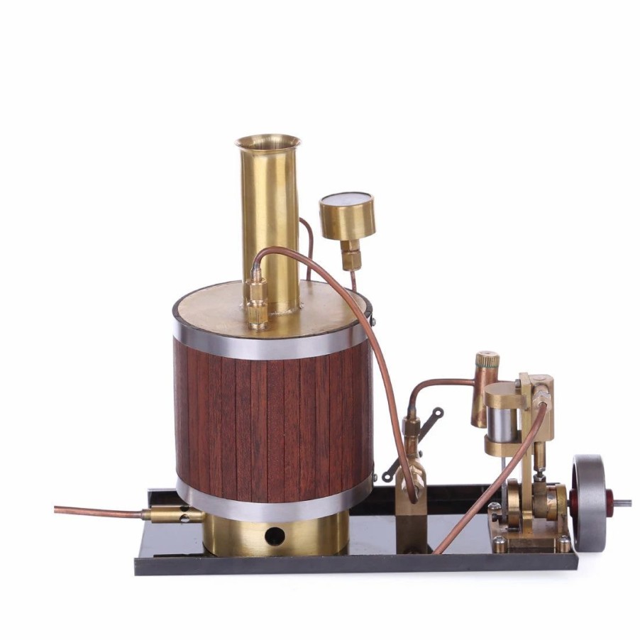 Model Engine * | Mini Steam Engine Model Kit Set With Steam Engine Boiler And Base Enginediy