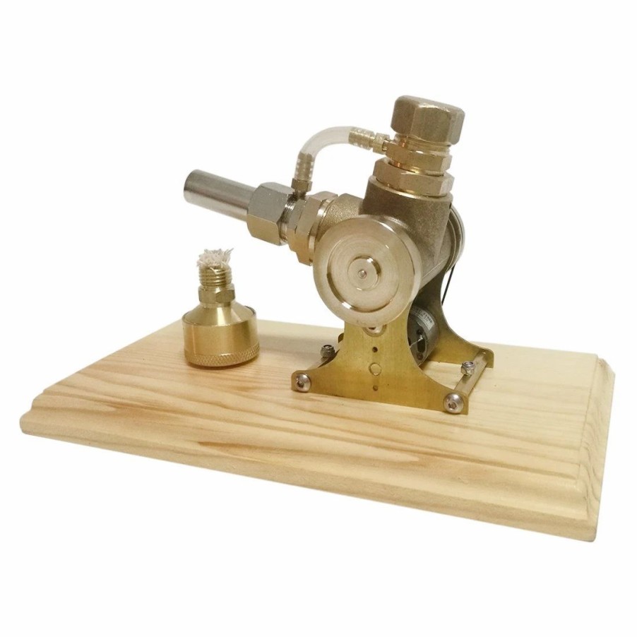 Model Engine * | Engine Diy Stirling Engine Kit V-Shape Single-Cylinder Stirling Engine Model With Double Flywheel