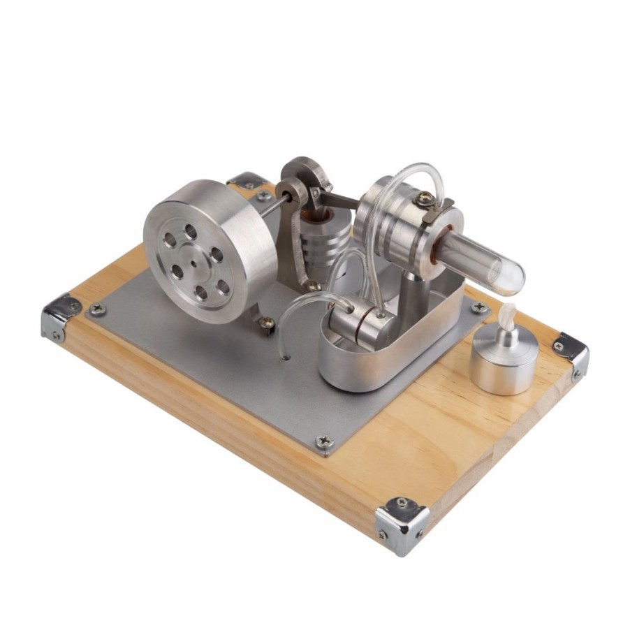 Model Engine * | Enginediy Stirling Engine Single-Cylinder Split Right Angle Type Stirling Engine Model For Gift Collection