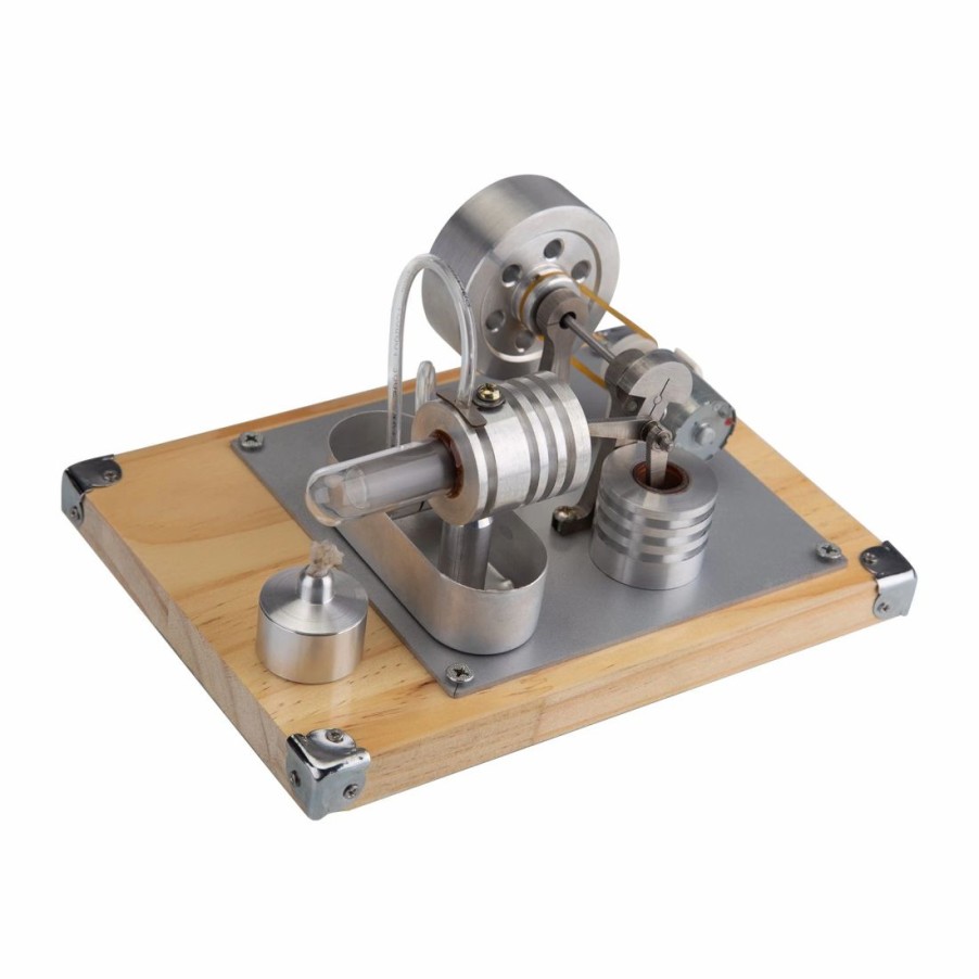 Model Engine * | Enginediy Stirling Engine Single-Cylinder Split Right Angle Type Stirling Engine Model For Gift Collection