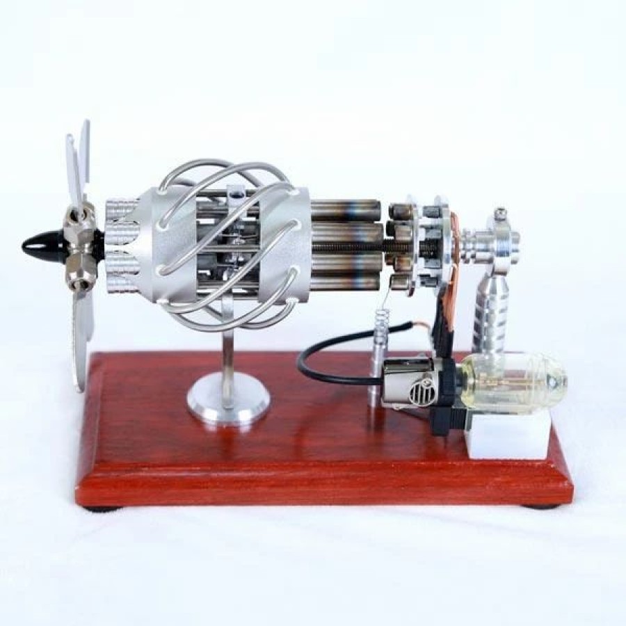 Model Engine * | 16 Cylinder Stirling Engine Model Kit Collection Gift For Engineer Enginediy