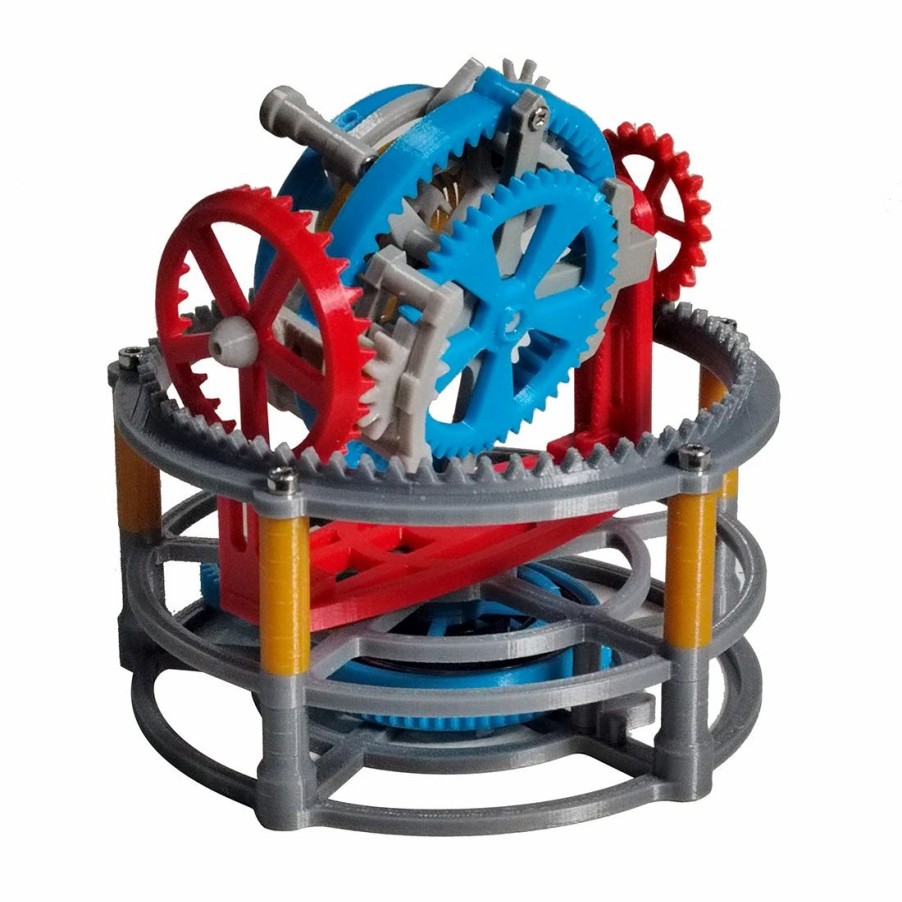 Stem Model * | Enginediy 3D Printed Tourbillon Clock Movement Assembly Model Physics Experiment Teaching Model Educational Toy