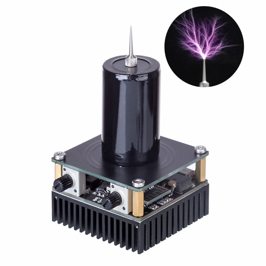 Stem Model * | Enginediy Bluetooth Music Tesla Coil Plasma Speaker Singing Loudspeaker Dual-Mode Artificial Lightning Experimenting Device Teaching Tool Desktop Toy