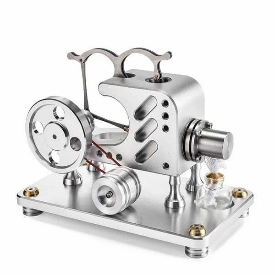 Stem Model * | Engine Diy Hot Air Stirling Engine With Solid Metal Construction Education Toy Electricity Power Generator Motor Model ( T16-03 )