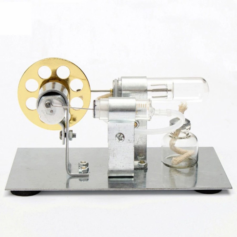 Model Engine * | Stirling Engine Kit Diy Single Cylinder Stirling Engine Ideal Engine Model Gift For Your Kids Enginediy