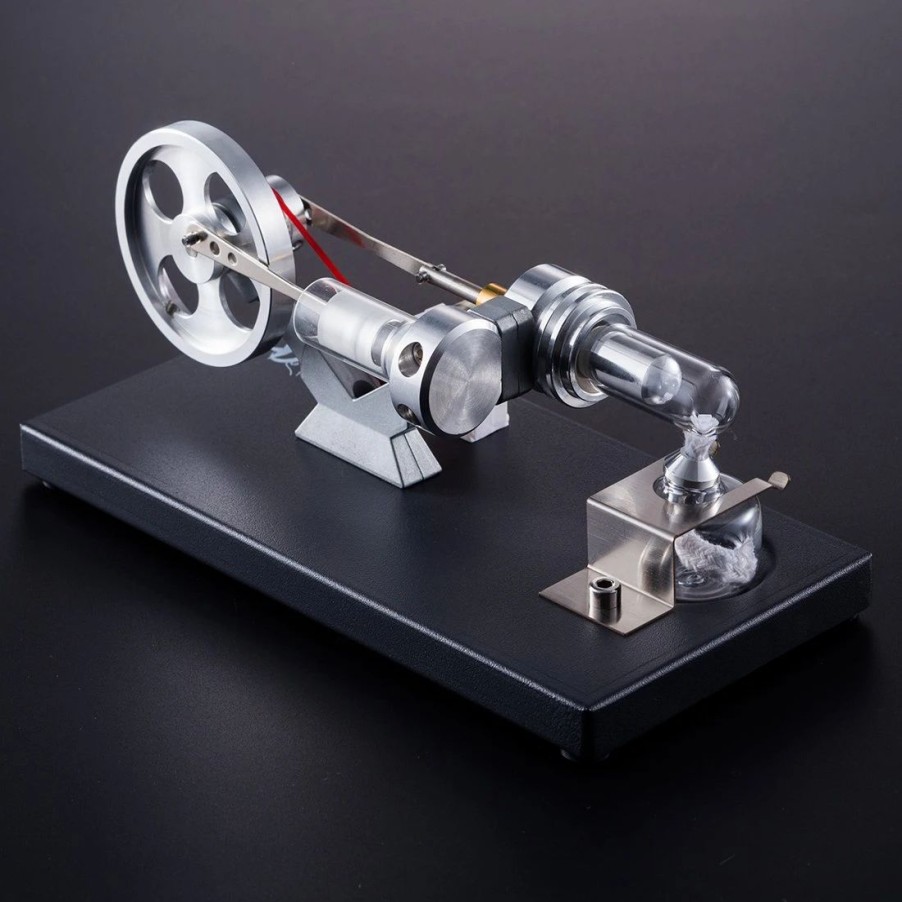 Stem Model * | Enginediy 4 Led Light Stirling Engine Model Hot Air Stirling Engine Generator For Gift Collection