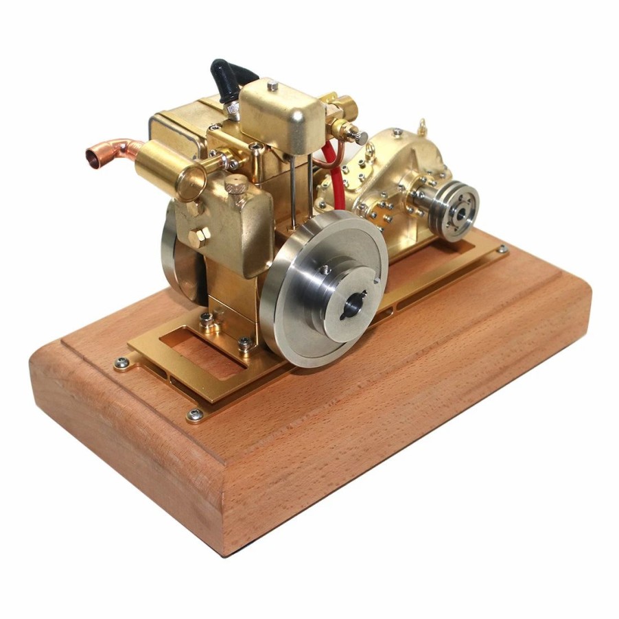 Model Engine * | Enginediy M12B-P90 1.6Cc Single-Cylinder 4 Stroke Water-Cooled Gasoline Engine Model With Gear Reducer Speed Adjustable