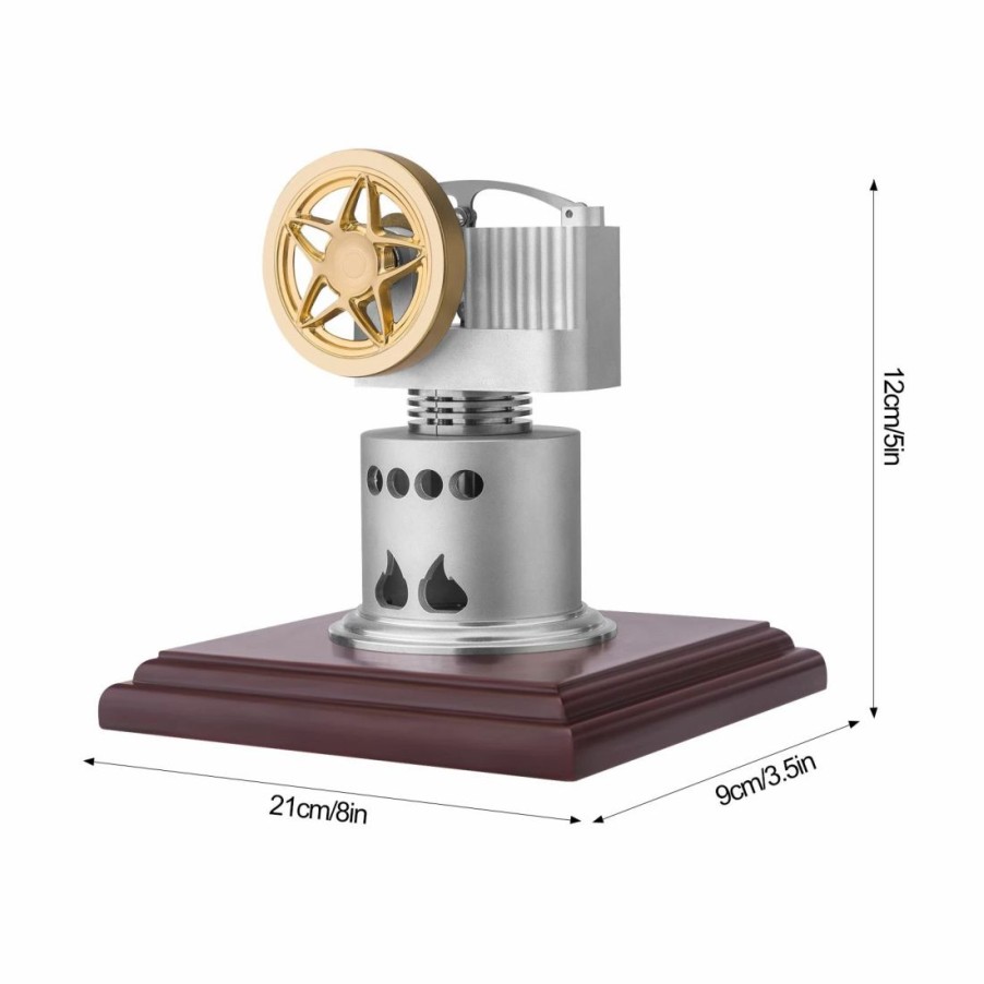 Stem Model * | Enginediy Enjomor Metal Vertical High Temperature Stirling Engine Model Science Experiment Educational Toys