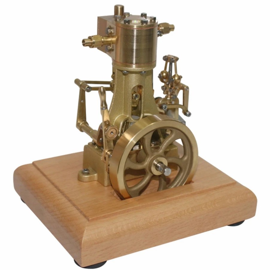 Model Engine * | Enginediy M31 1.85Cc Mini Retro Vertical Single-Cylinder Reciprocating Double-Acting Steam Engine Model Toys With Speed Reducer