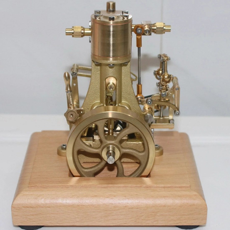 Model Engine * | Enginediy M31 1.85Cc Mini Retro Vertical Single-Cylinder Reciprocating Double-Acting Steam Engine Model Toys With Speed Reducer