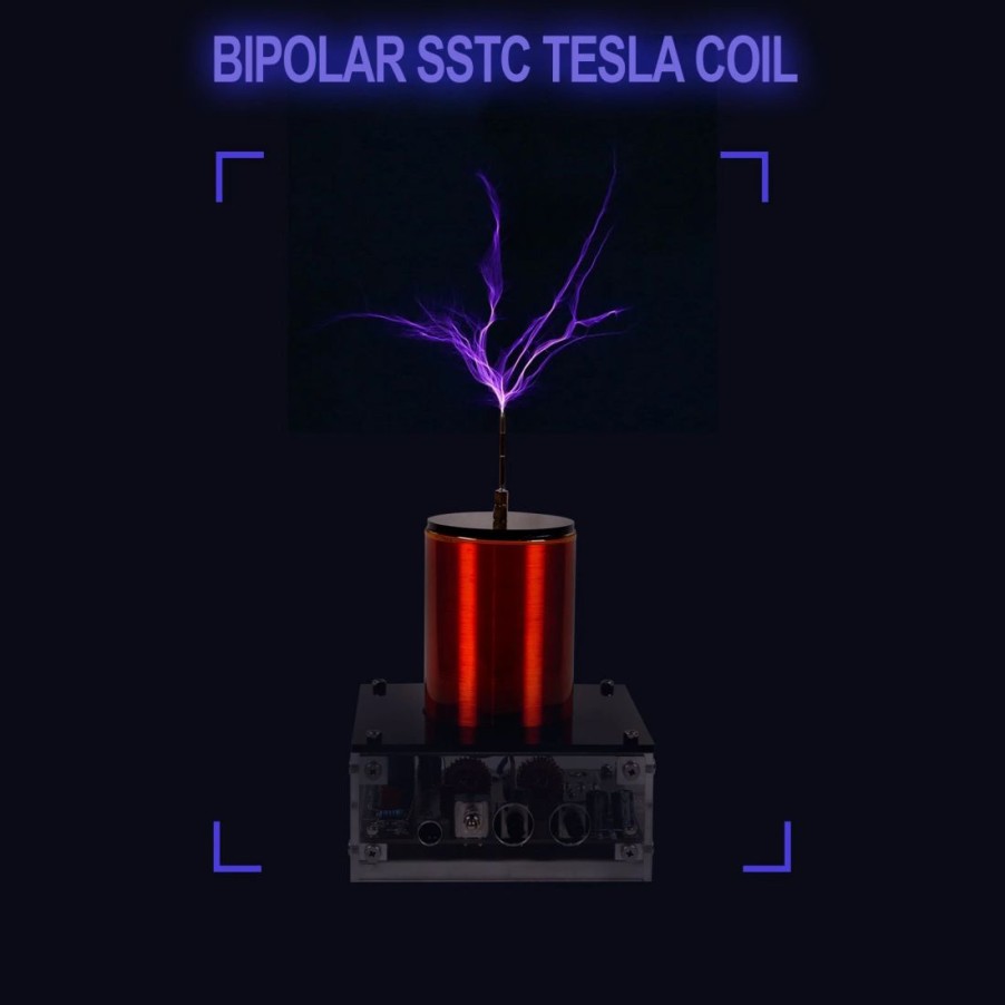 Stem Model * | Enginediy Bluetooth Musical Tesla Coil Mini Wireless Double E Class Sstc Plasma Speaker