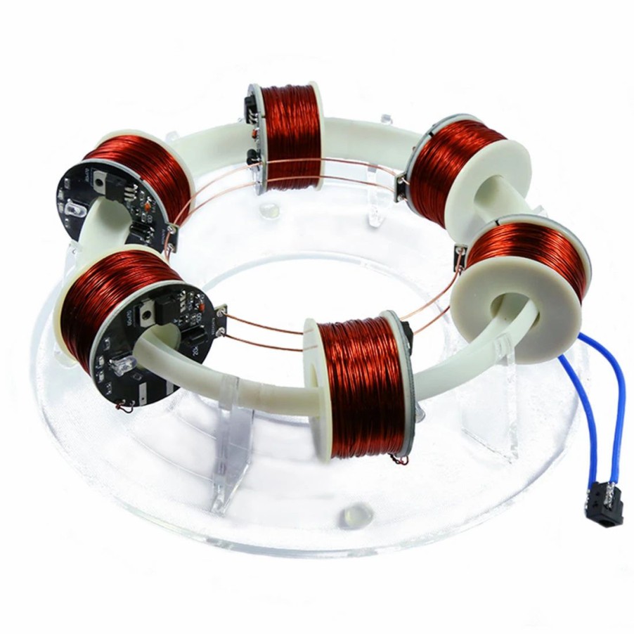 Stem Model * | Enginediy Stark 6 Coils Ring Accelerator Cyclotron High-Tech Physics Model