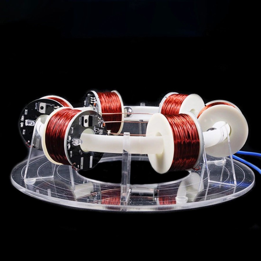 Stem Model * | Enginediy Stark 6 Coils Ring Accelerator Cyclotron High-Tech Physics Model