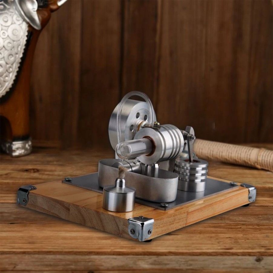 Model Engine * | Enginediy Stirling Engine Model Power Generating Water Pump Water-Cooled Split Rectangular Stirling Engine Model Educational Toy