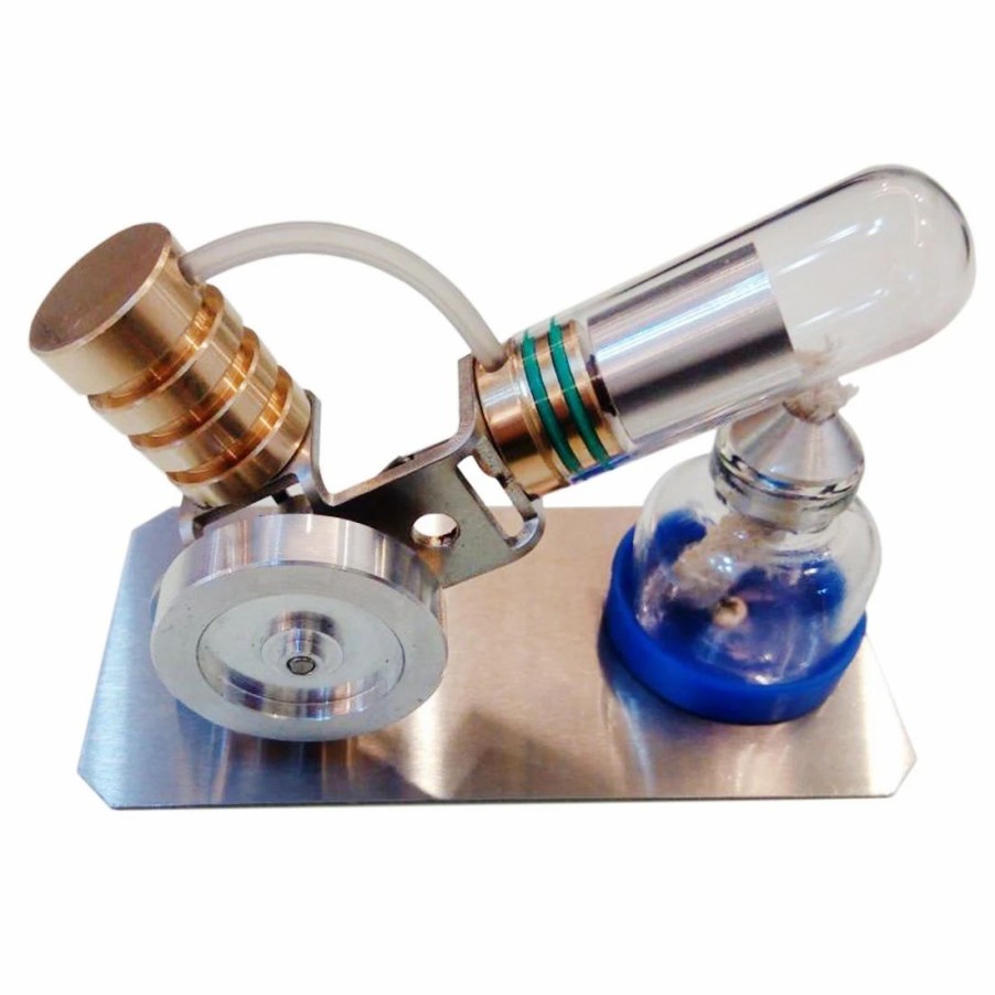 Model Engine * | Engine Diy Stirling Engine Kit V Shaped Single Cylinder Stirling Engine Education Toy