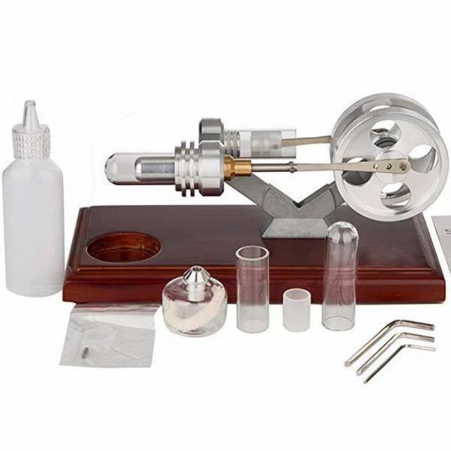 Model Engine * | Engine Diy Hot Air Stirling Engine External Combustion Engine Motor Model Education Toy Electricity Power Enginediy