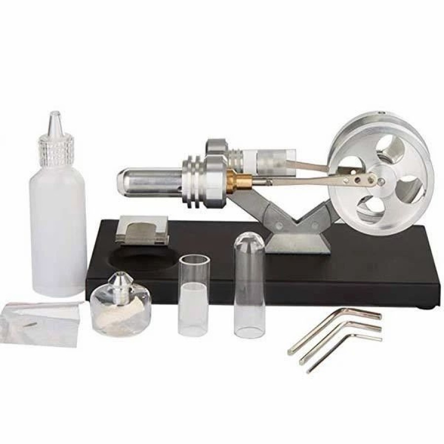 Model Engine * | Engine Diy Hot Air Stirling Engine External Combustion Engine Motor Model Education Toy Electricity Power Enginediy