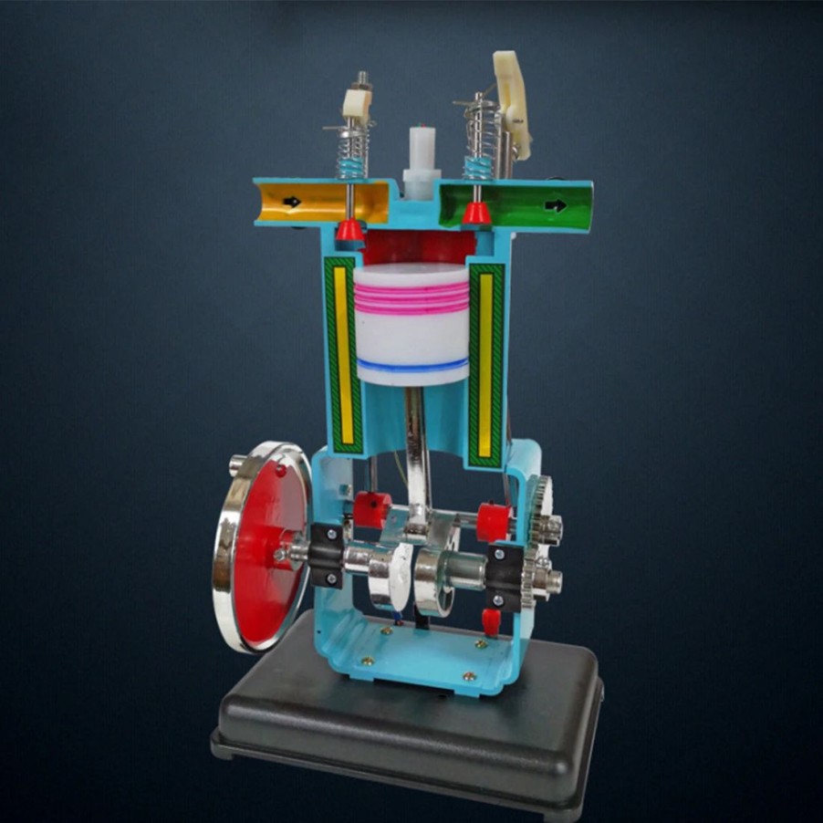 Stem Model * | Engine Diy Gasoline Engine Model Four-Stroke Single Cylinder Physical Experimental Equipment