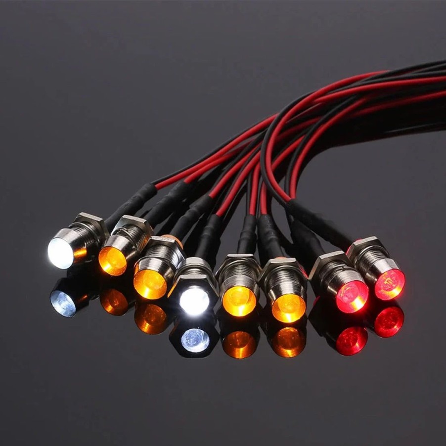 Accessories * | Engine Diy 8 Led Lights Kit For Hsp 1/10 1/8 Traxxas Hsp Redcat Rc4Wd Tamiya Axial D90 Hpi Rc Car