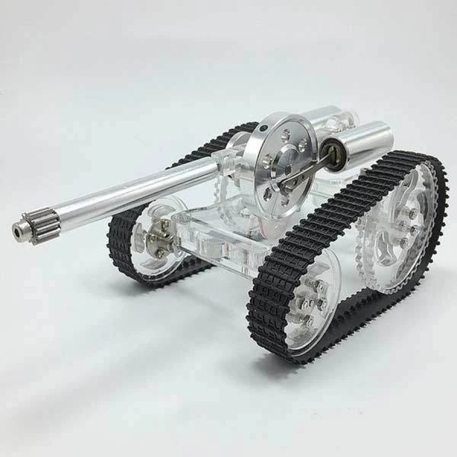 Model Engine * | Enginediy Stirling Engine Battle Tank External Combustion Engine Motor Model Gift For Collection