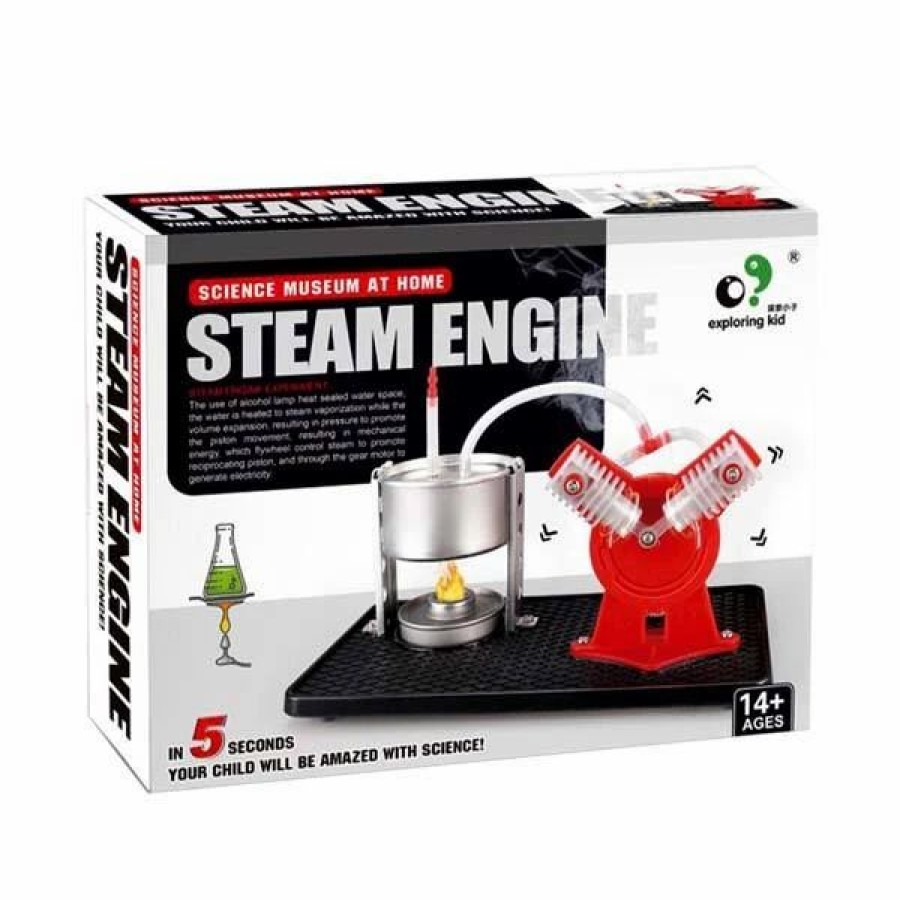 Model Engine * | Enginediy Steam Engine Model Diy Kit Children Steam Engine Experiment Model Science Museum At Home