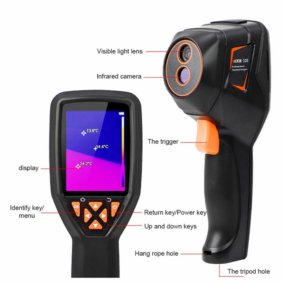 Accessories * | Enginediy Handheld Infrared Thermal Imaging Camera For Temperature Measurement