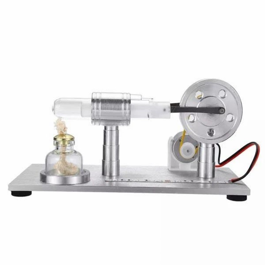 Stem Model * | Engine Diy Stirling Engine Electricity Generator With Colorful Row Of Light Stirling Engine Motor Model Gift For Collection Enginediy