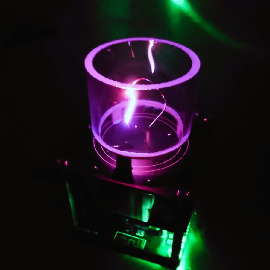 Stem Model * | Engine Diy 2Pcs Tws Dual Channel Bluetooth Tesla Music Coil Speaker Esound Plasma Singing Loudspeaker Experimenting Device Teaching Tool Desktop Toy