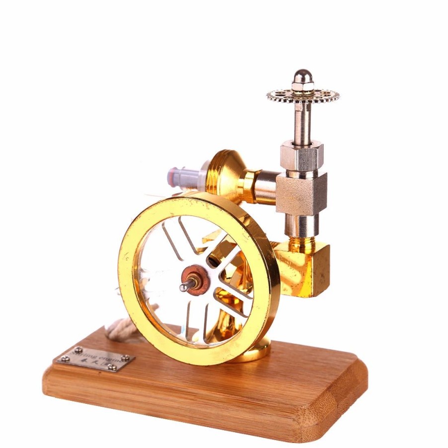 Model Engine * | Engine Diy Free Piston Stirling Engine Motor Model Speed Adjustable Stem Toy Gift For Children Adults