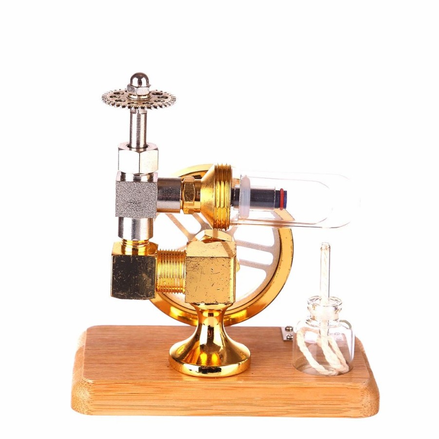 Model Engine * | Engine Diy Free Piston Stirling Engine Motor Model Speed Adjustable Stem Toy Gift For Children Adults