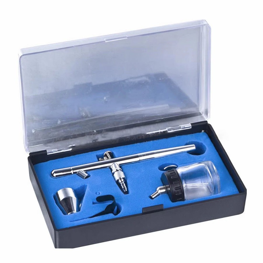 Accessories * | Enginediy Diy Tool Dual-Action Airbrush Kit For Art Coloring Spray Modeling