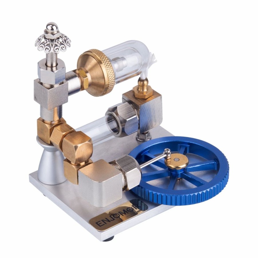 Model Engine * | Enginediy Enjomor Mini Stirling Engine Model External Combustion Engine Stirling Cycle Engine With Horizontal Flywheel