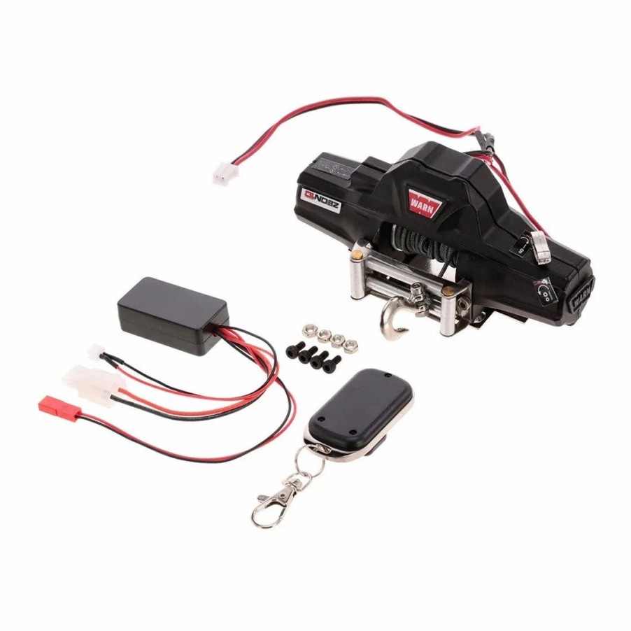 Accessories * | Enginediy Warn Double Motors Winch With Remote Controller Receiver For Hsp 1/10 Traxxas Redcat Rc4Wd Tamiya Axial Scx10 D91 Hpi Rc Car