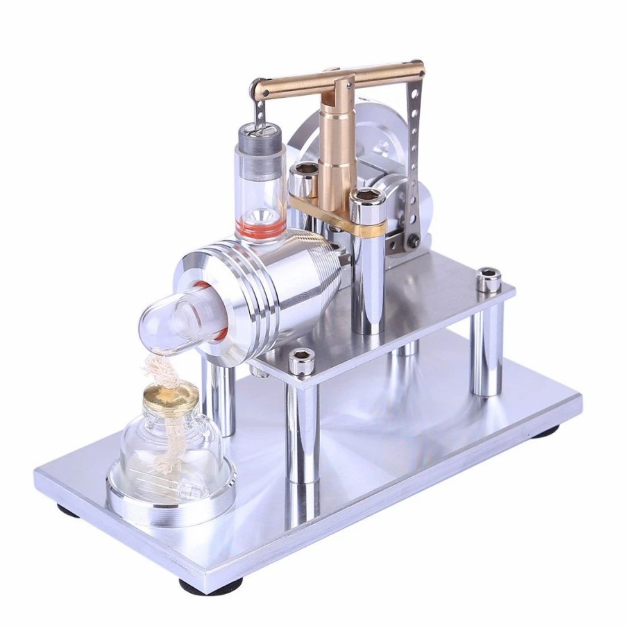 Model Engine * | Stirling Engine Model Stainless Steel Balance Stirling Engine Science Experiment Toy Enginediy