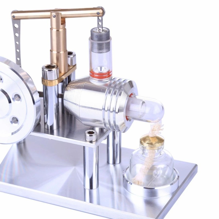 Model Engine * | Stirling Engine Model Stainless Steel Balance Stirling Engine Science Experiment Toy Enginediy