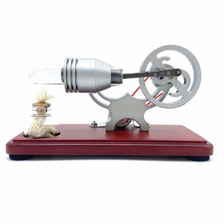 Stem Model * | Enginediy Y-Shape Stirling Engine Generator Model Retro Science Educational Toy With Led Lights