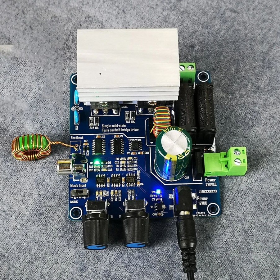 Stem Model * | Enginediy Sstc Solid State Tesla Coil Half-Bridge Integrated Driver Board Experimenting Device Teaching Tool Educational Toy