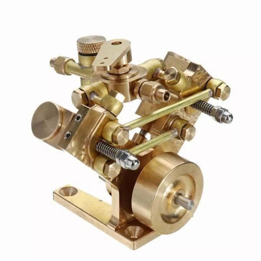 Model Engine * | Enginediy Microcosm M2B Mini Steam Engine Kit 2 Cylinder Marine Steam Engine Stirling Engine Gift Collection