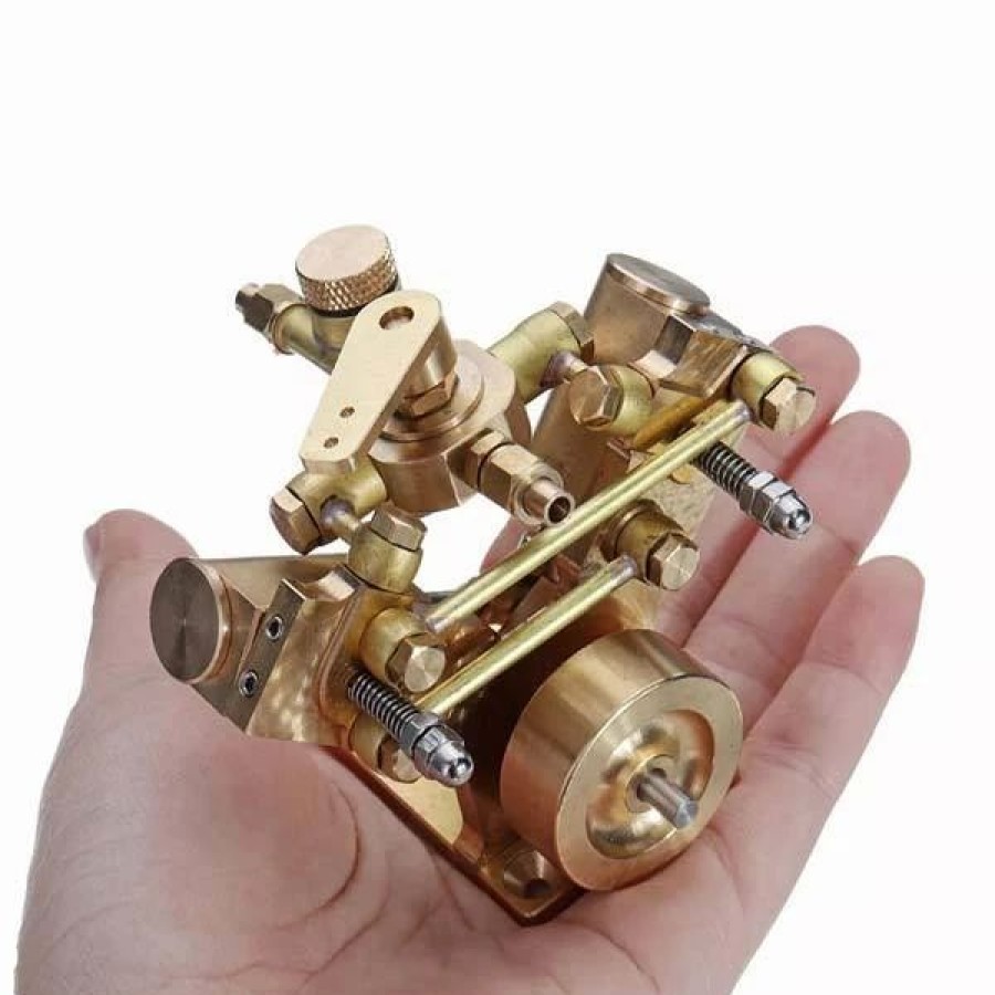 Model Engine * | Enginediy Microcosm M2B Mini Steam Engine Kit 2 Cylinder Marine Steam Engine Stirling Engine Gift Collection