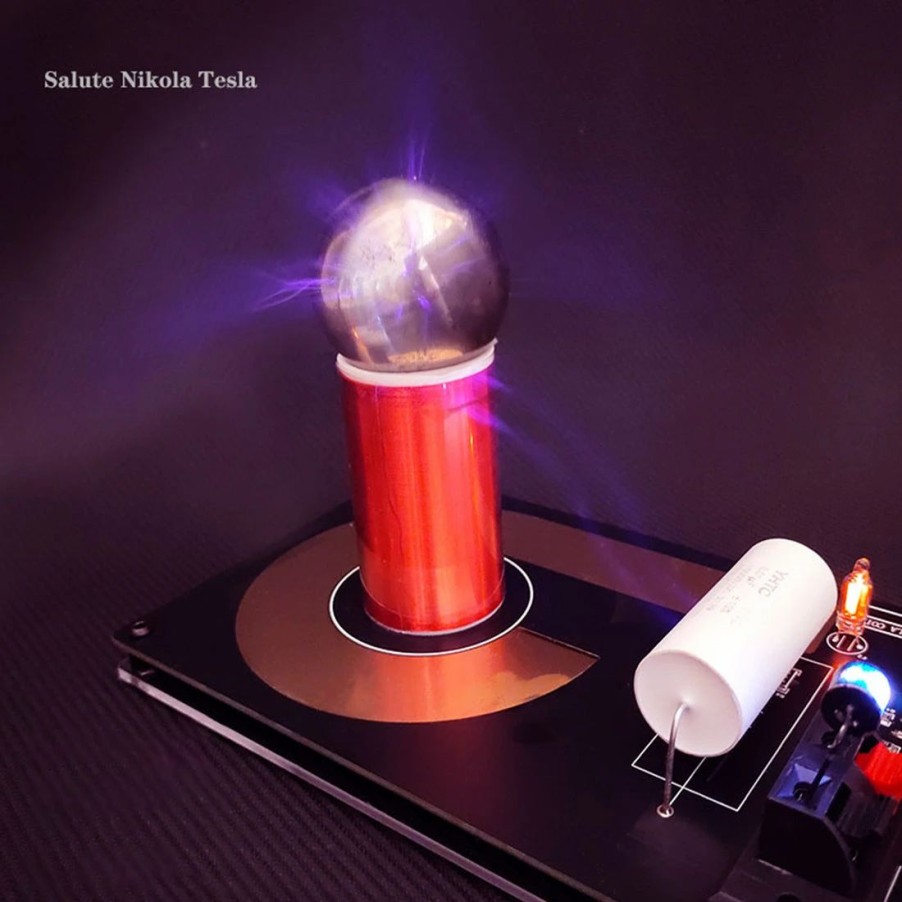 Stem Model * | Enginediy Sgtc Tesla Coil Model Mini Tesla Coil Experimental Technology Creative Toy With 10Cm Arc (Us-Plug)