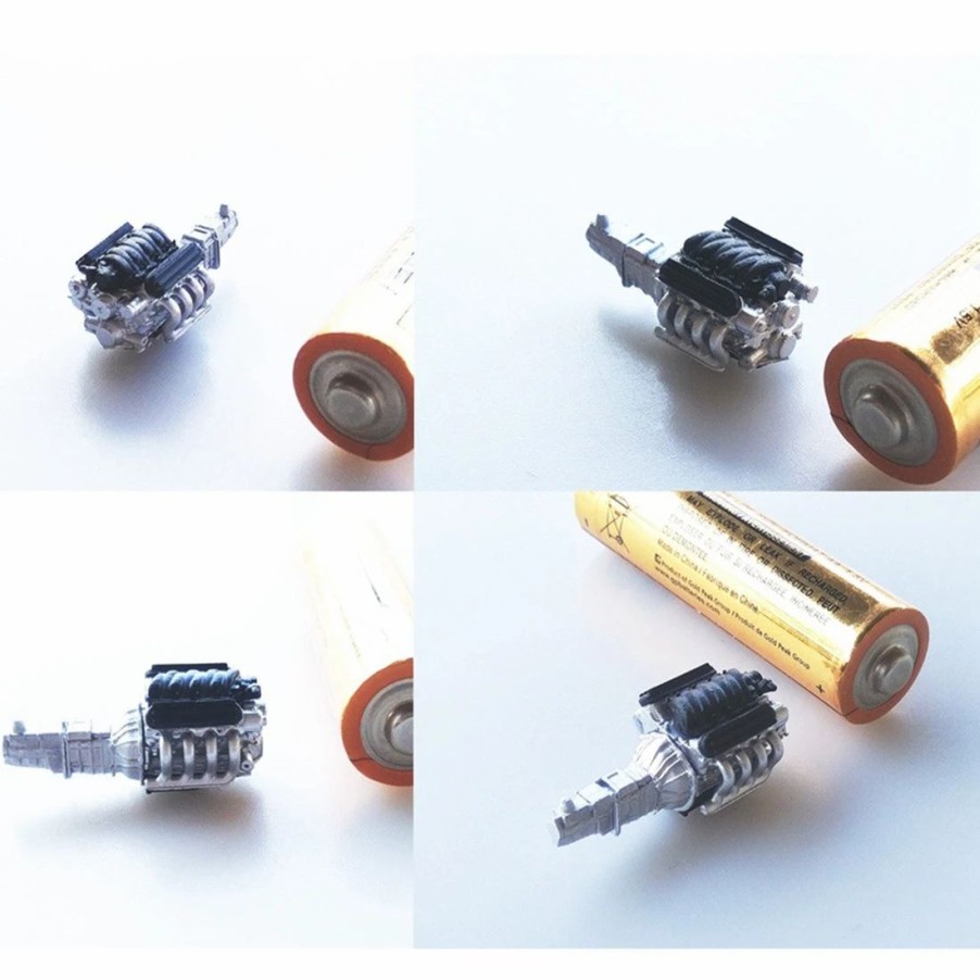 Accessories * | Enginediy High Precision Ls3 V8 Engine Gearbox Model Miniature Set Static Model