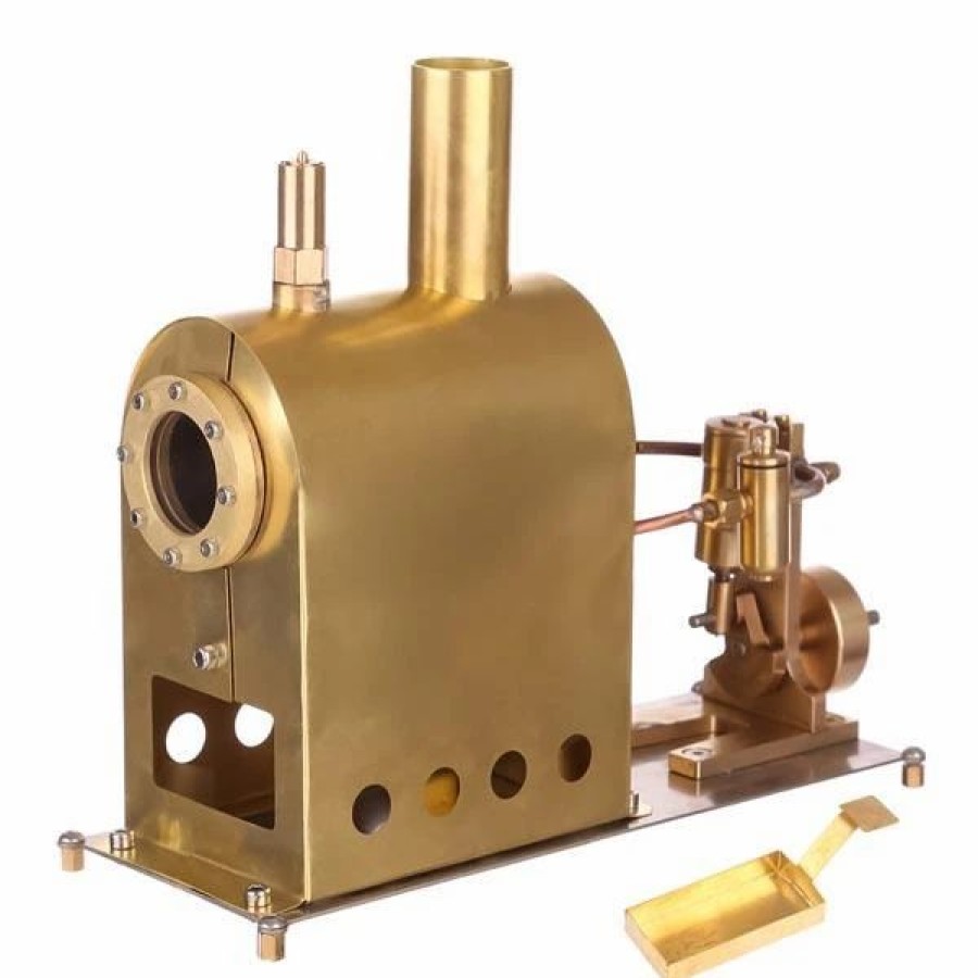 Model Engine * | Engine Diy Microcosm M1B Mini Steam Engine Model With Steam Engine Boiler Gift Collection Enginediy