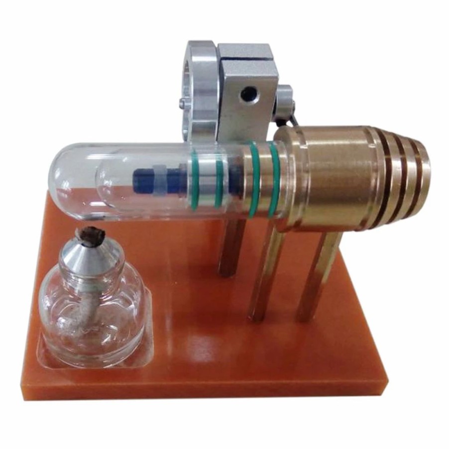 Model Engine * | Engine Diy Mini Stirling Engine Kit High Speed Free Piston Stirling Engine Pocket-Sized Engine Model Enginediy