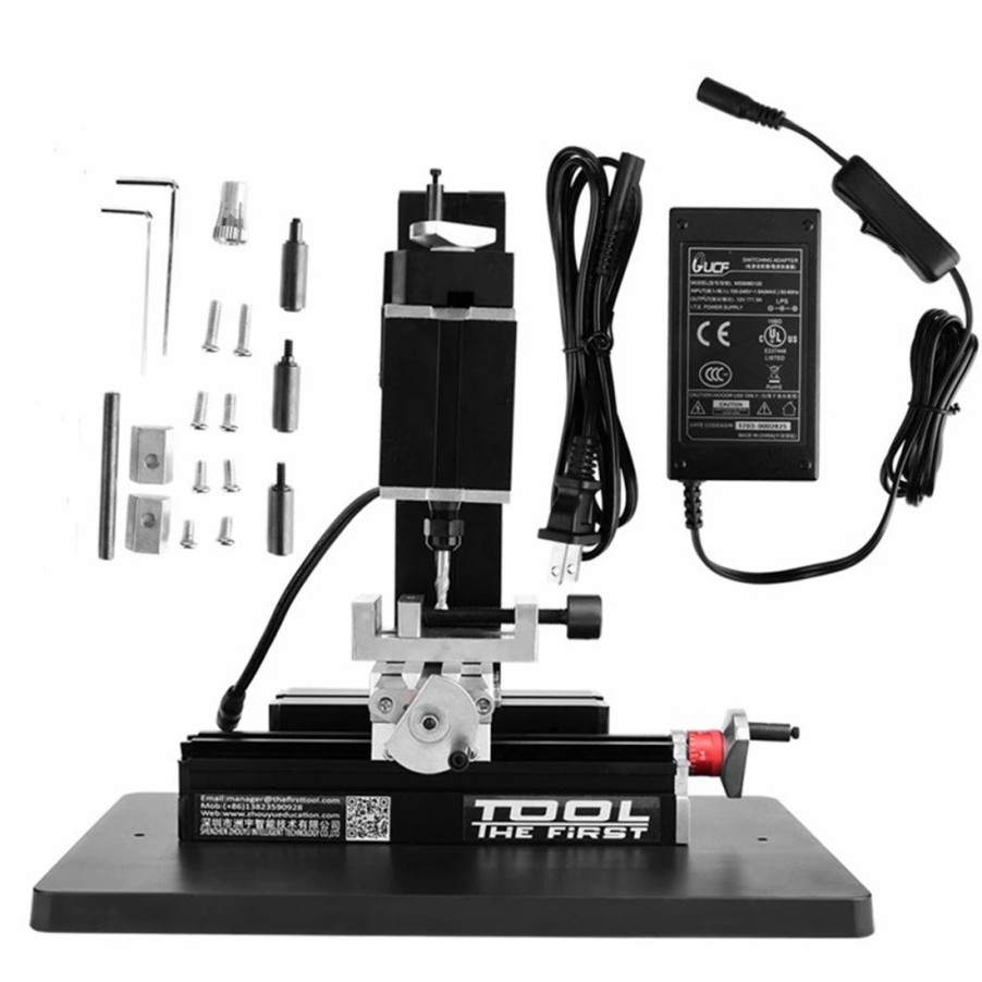 Accessories * | Enginediy Mini Metal Horizontal Milling Machine Diy Tools Set