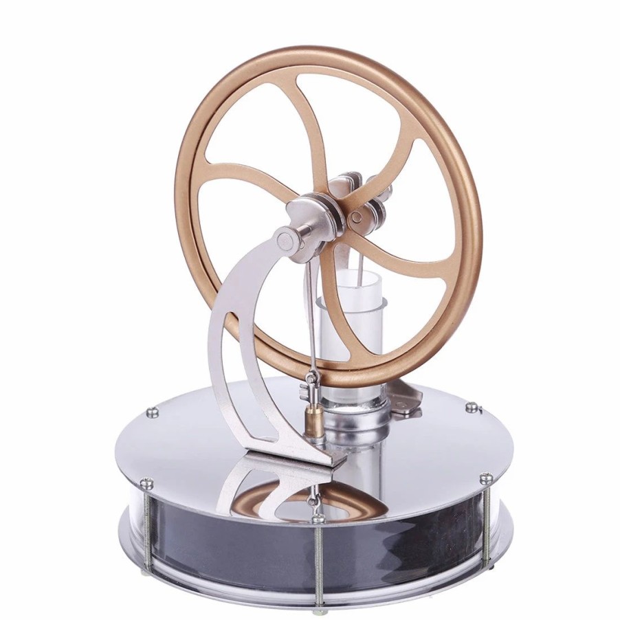 Model Engine * | Enginediy Ltd Low Temperature Difference Stirling Engine Model Flywheel Heating Machine Engine Educational Experimental Toy