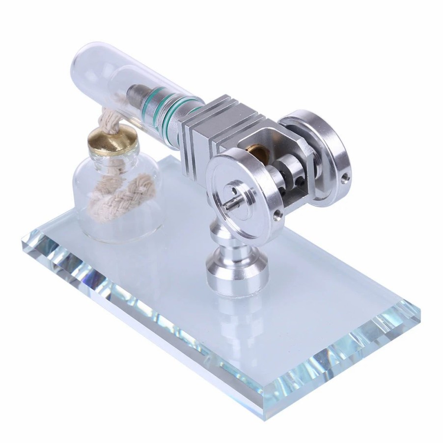 Model Engine * | Engine Diy Mini Stirling Engine Kit High Speed Free Piston Pocket-Sized Stirling Engine Model Enginediy