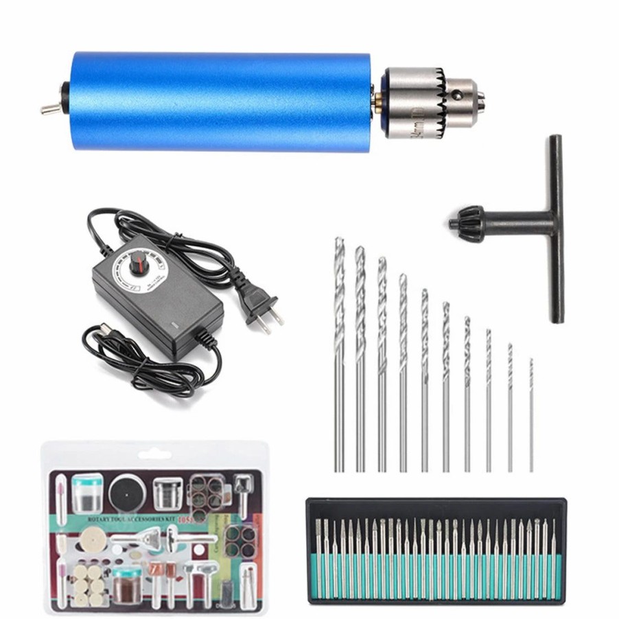 Accessories * | Enginediy Handheld Mini Metal Electric Grinder Drill Accessories Diy Tools Set